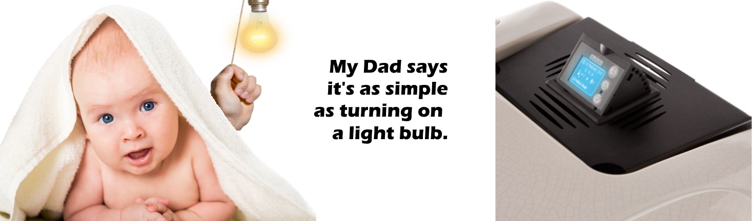 Simple easy to use, as simple as turning on a light bulb